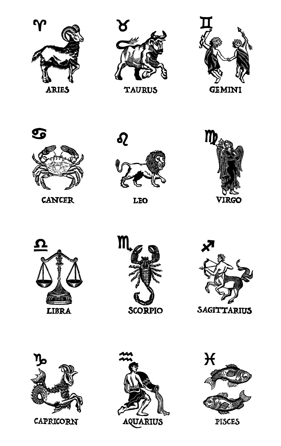 The Zodiac Birthday Calendar